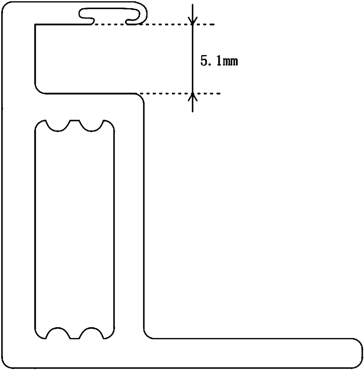 Solar cell panel frame