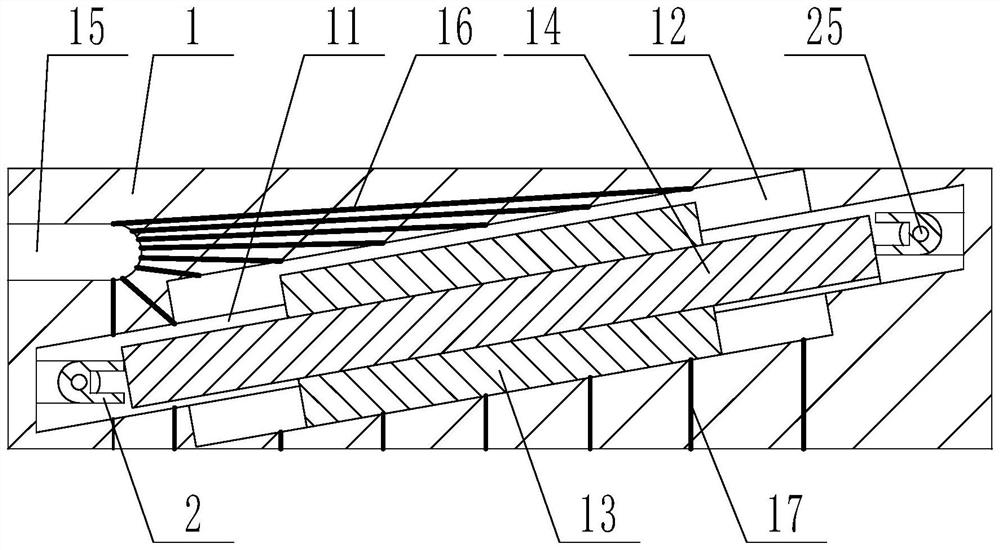 Battery shock absorption device of new energy automobile