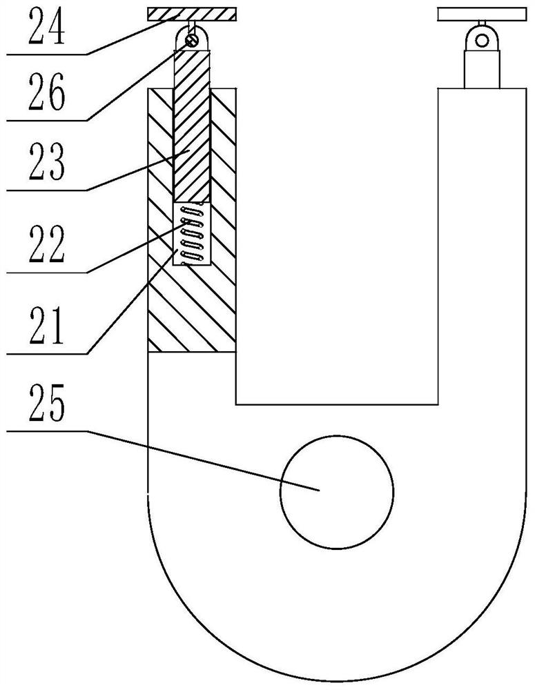 Battery shock absorption device of new energy automobile