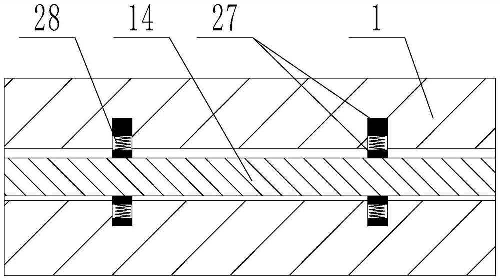 Battery shock absorption device of new energy automobile