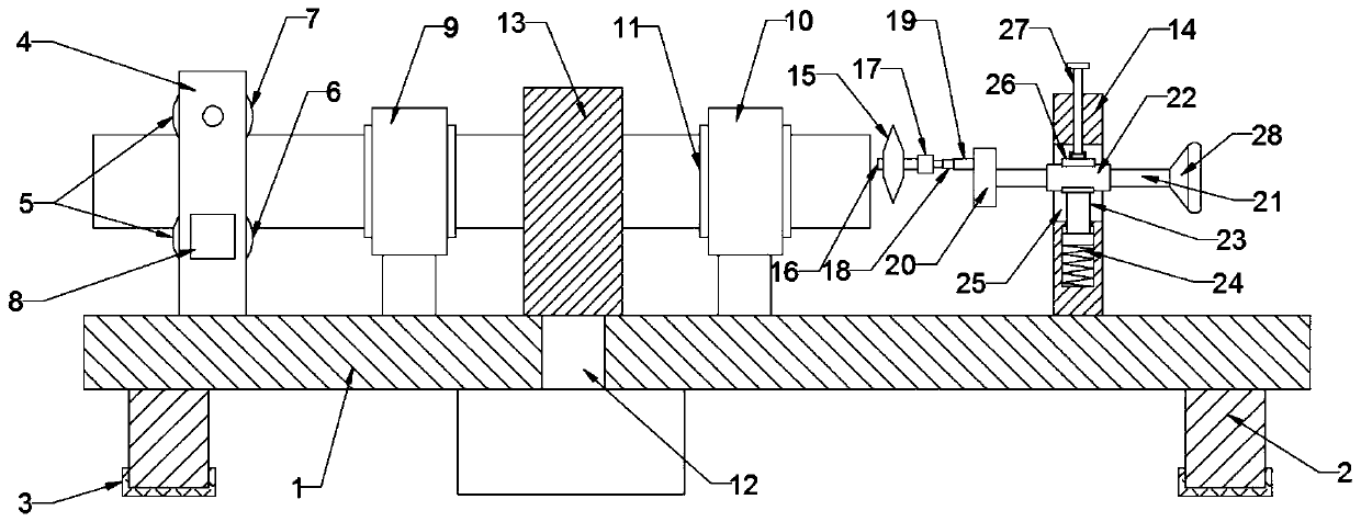 Building steel pipe cutting device