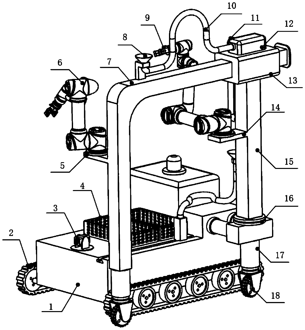 Gantry-type automatic fruit harvesting robot