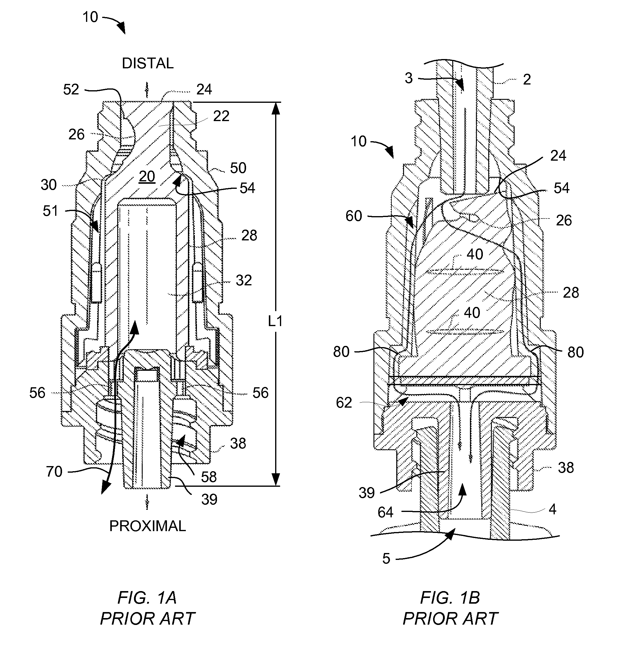 Needleless connector with folding valve