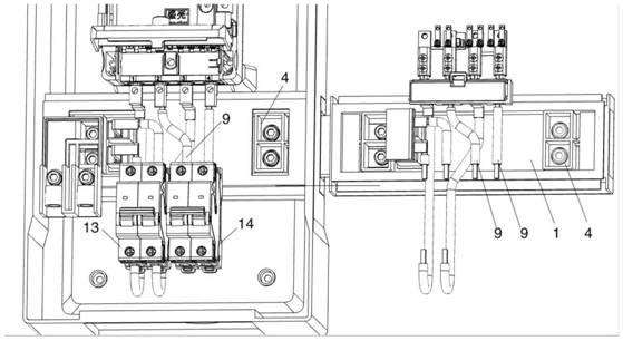 Bus sharing type modular electric power metering box