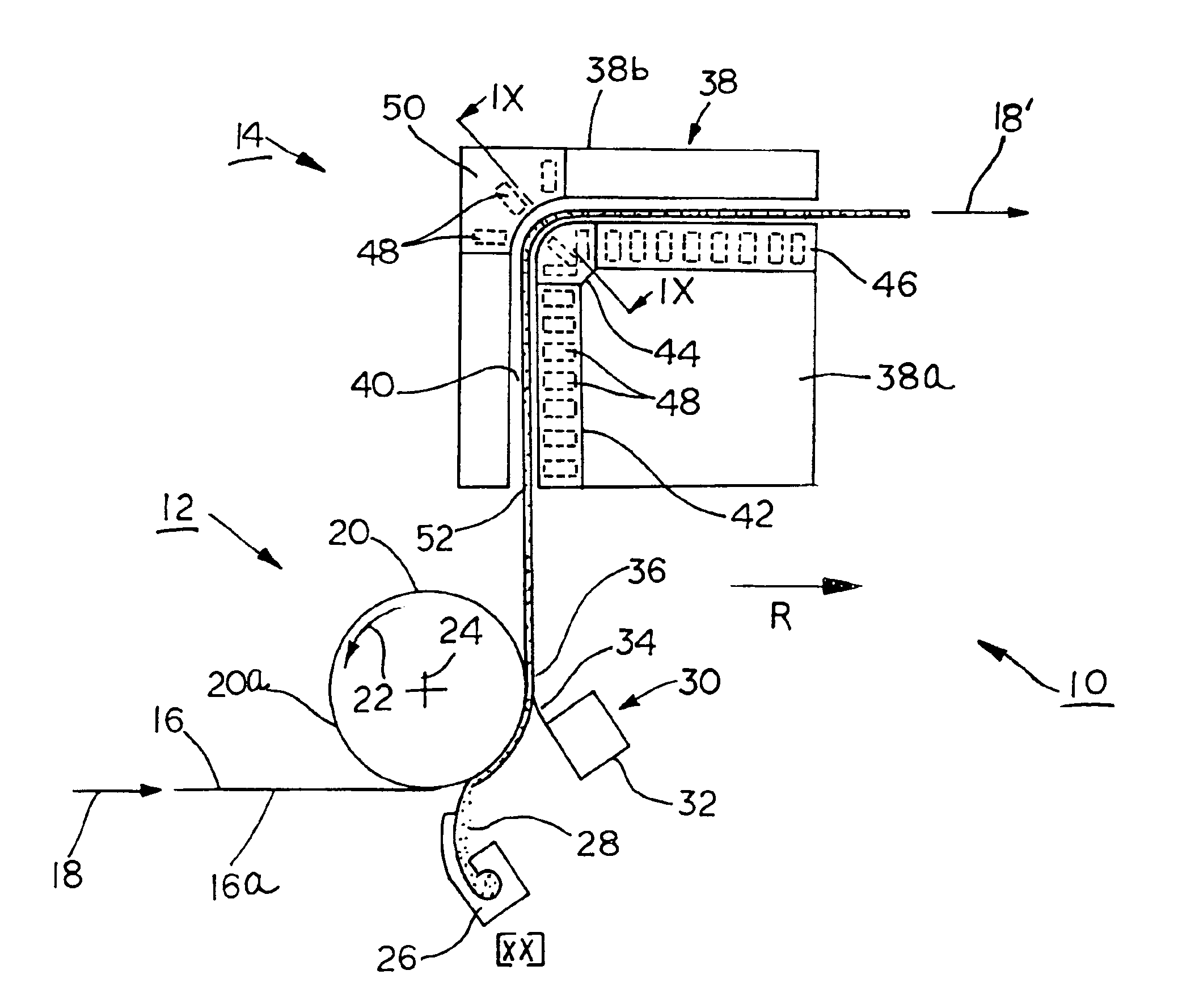 Apparatus for coating moving fiber webs