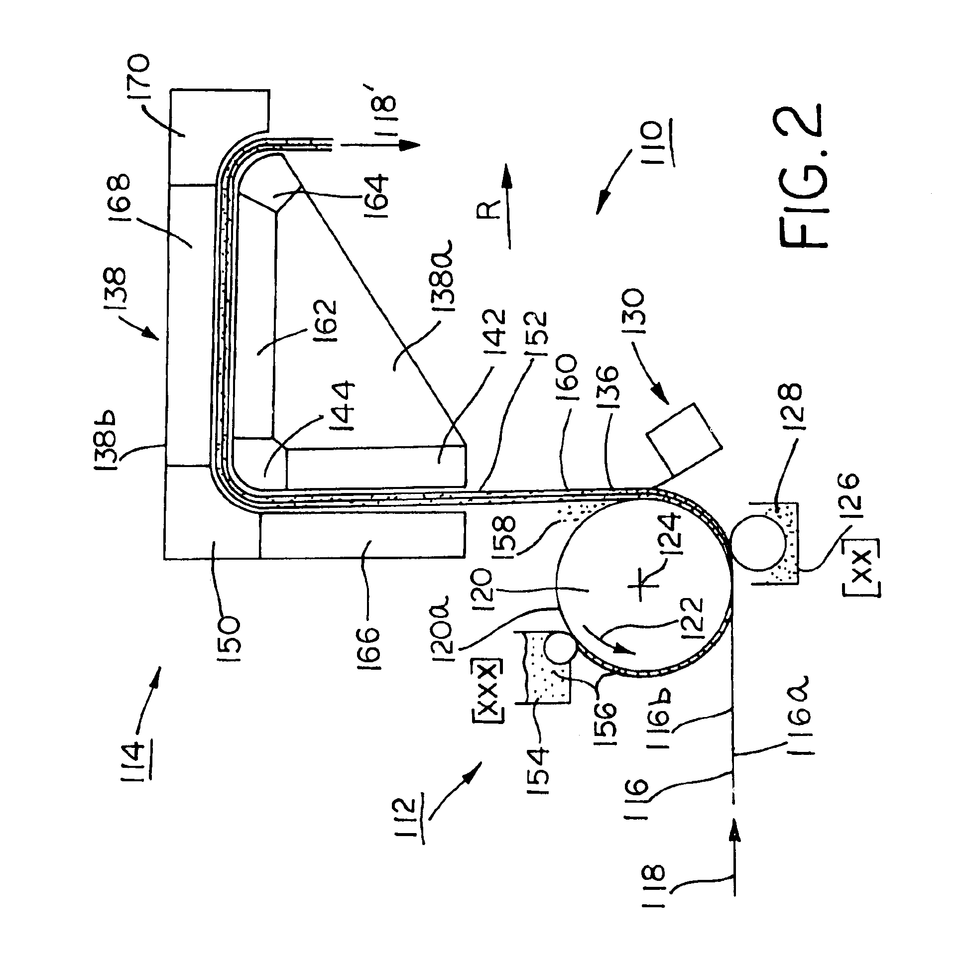 Apparatus for coating moving fiber webs