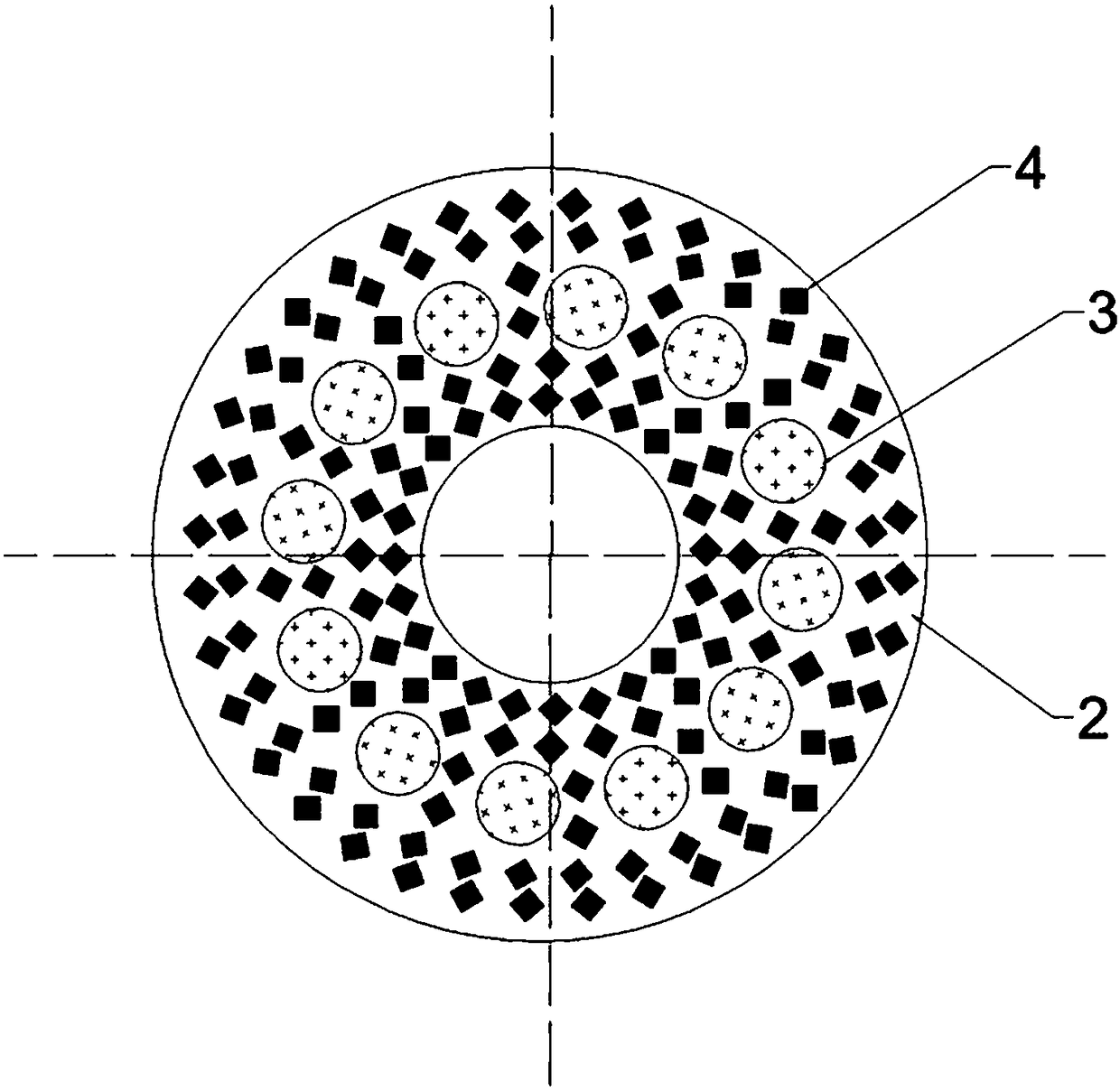 Metal resin composite material grinding wheel special for steel rail grinding and manufacturing method thereof