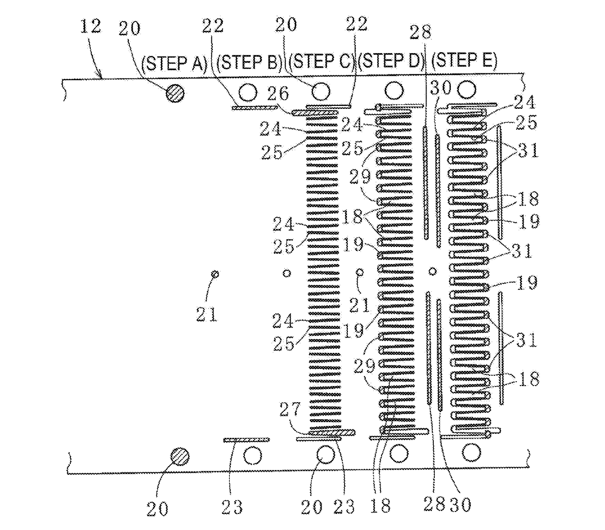 Method for manufacturing laminated iron core and apparatus for manufacturing laminated iron core