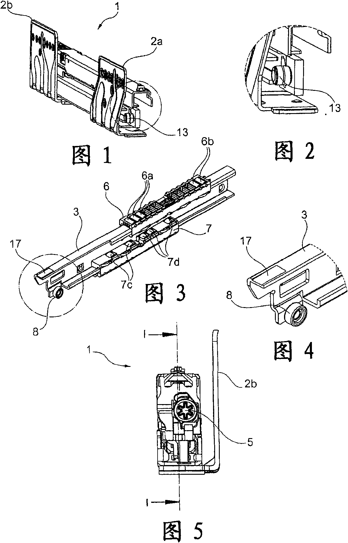 Device with guide unit for moving furniture pullout relative to body and furniture