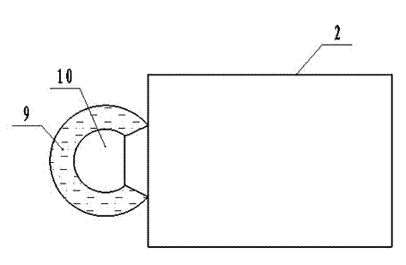 Device for removing impurities in preserved radish strip by burning