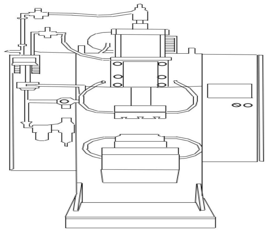 Intelligent management monitoring system and method for production of fixed spot welding machine