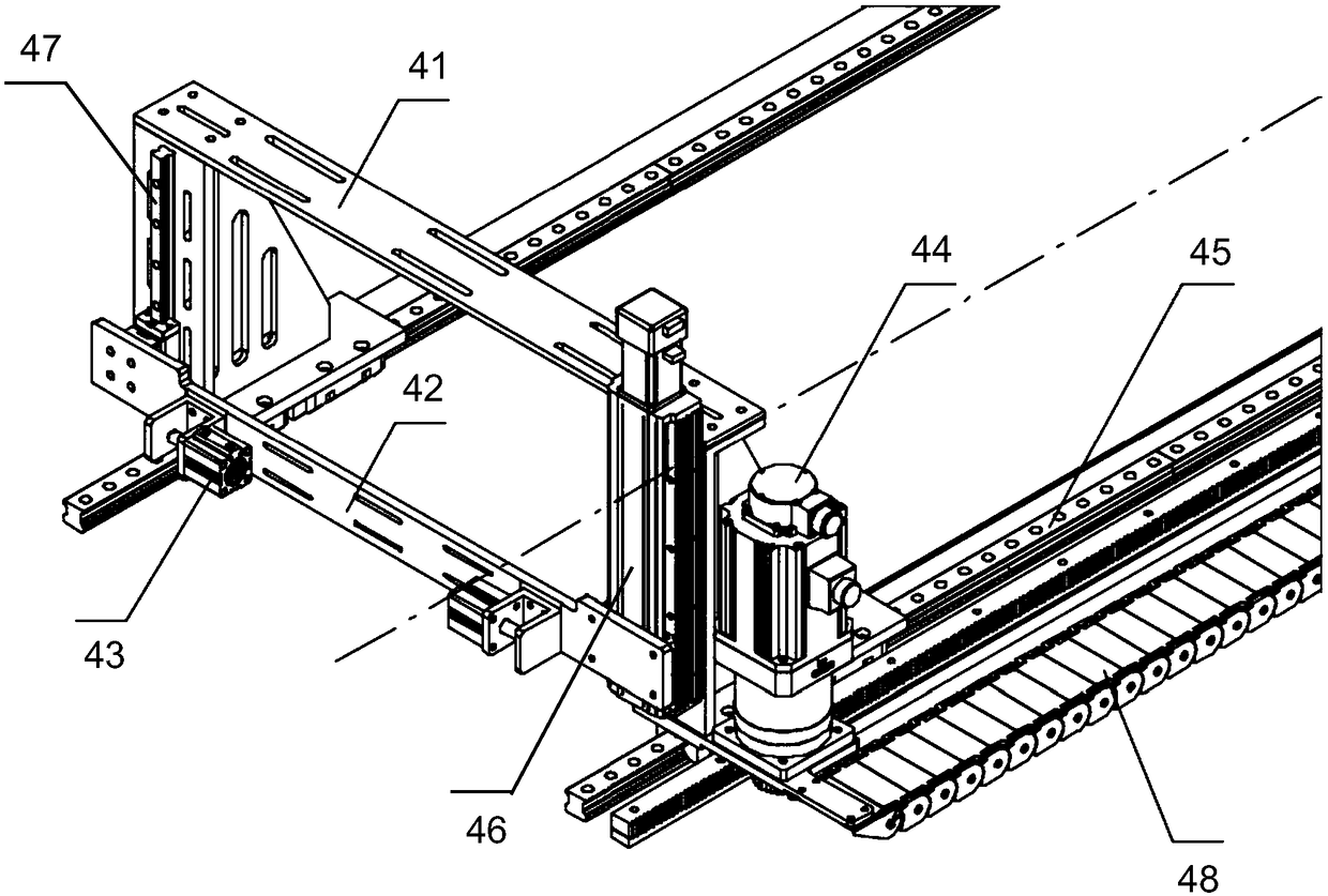 Semi-automatic inclined ladder pairing assembling system