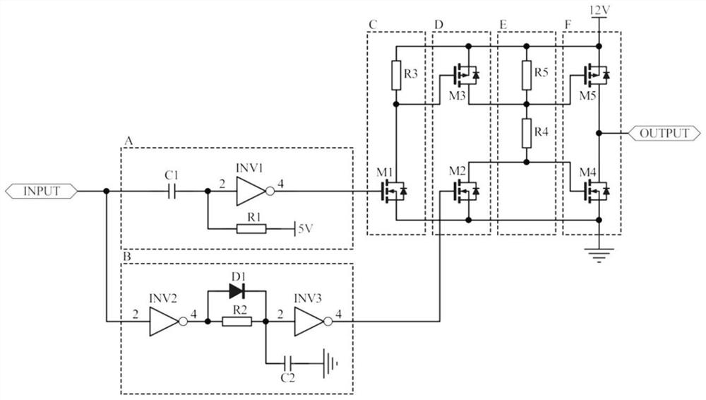 A mos field effect transistor drive circuit and control method