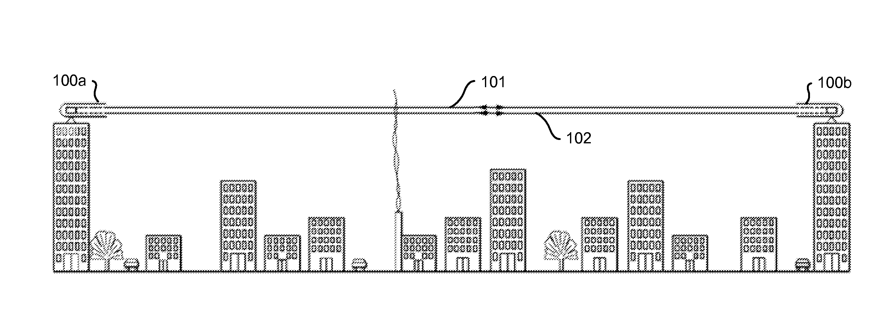 Integrated Commercial Communications Network Using Radio Frequency and Free Space Optical Data Communication