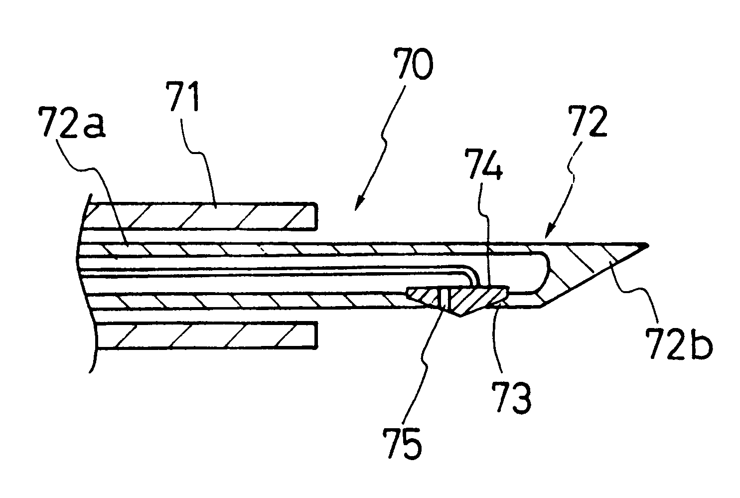 Puncture instrument for punctured high frequency treatments