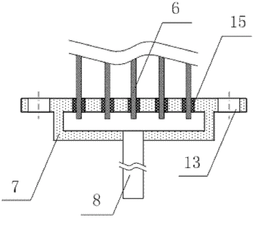 Integrated tubular ceramic oxygen permeating membrane separation reactor