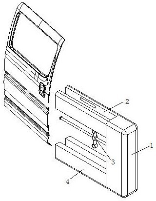 Mounting mechanism for automobile door handle part
