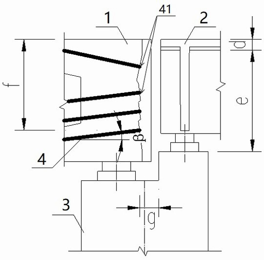 A beam end prestressed structure and its construction method