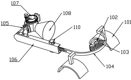 Clinical inhalation type dosing device for respiratory medicine department