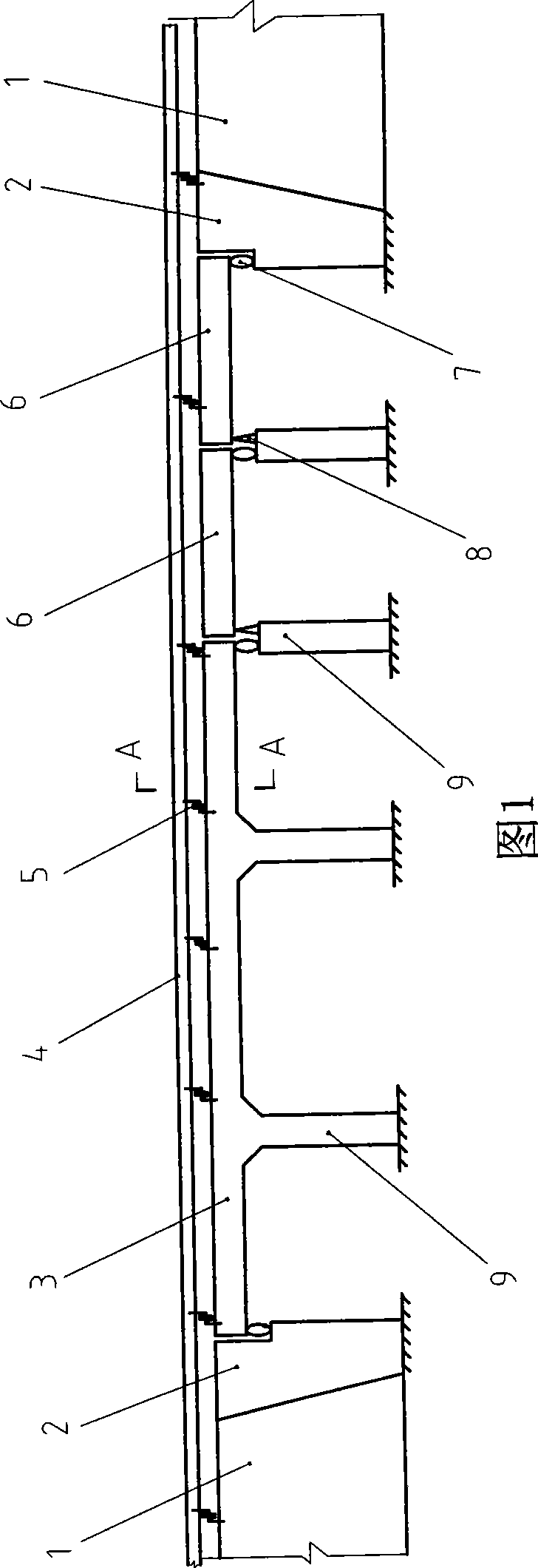 Bridge trackway longitudinal spacer assembly