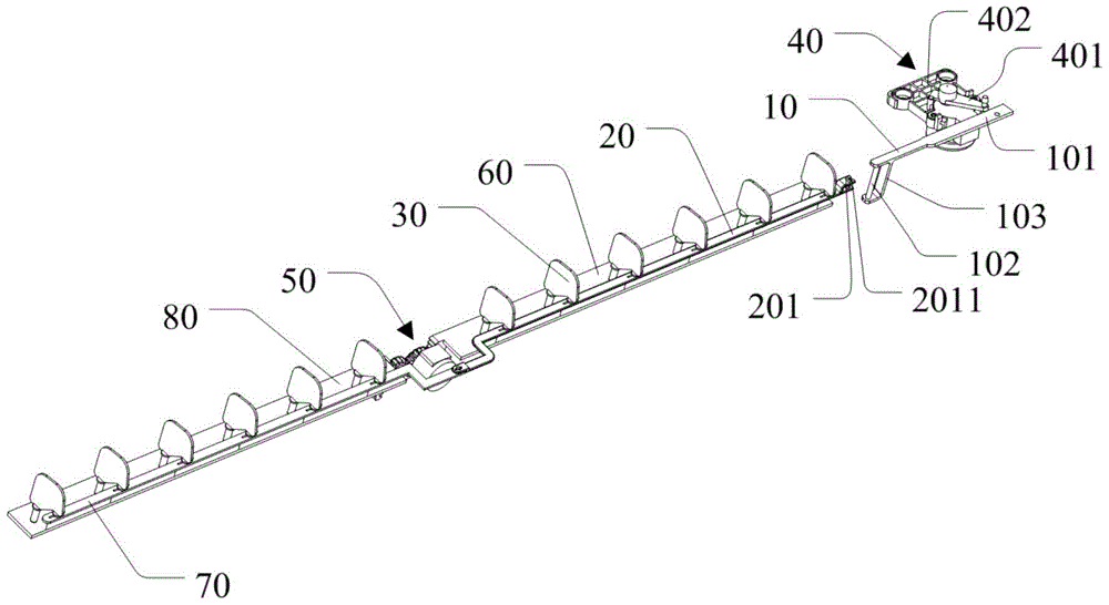 A kind of transmission device and air conditioner