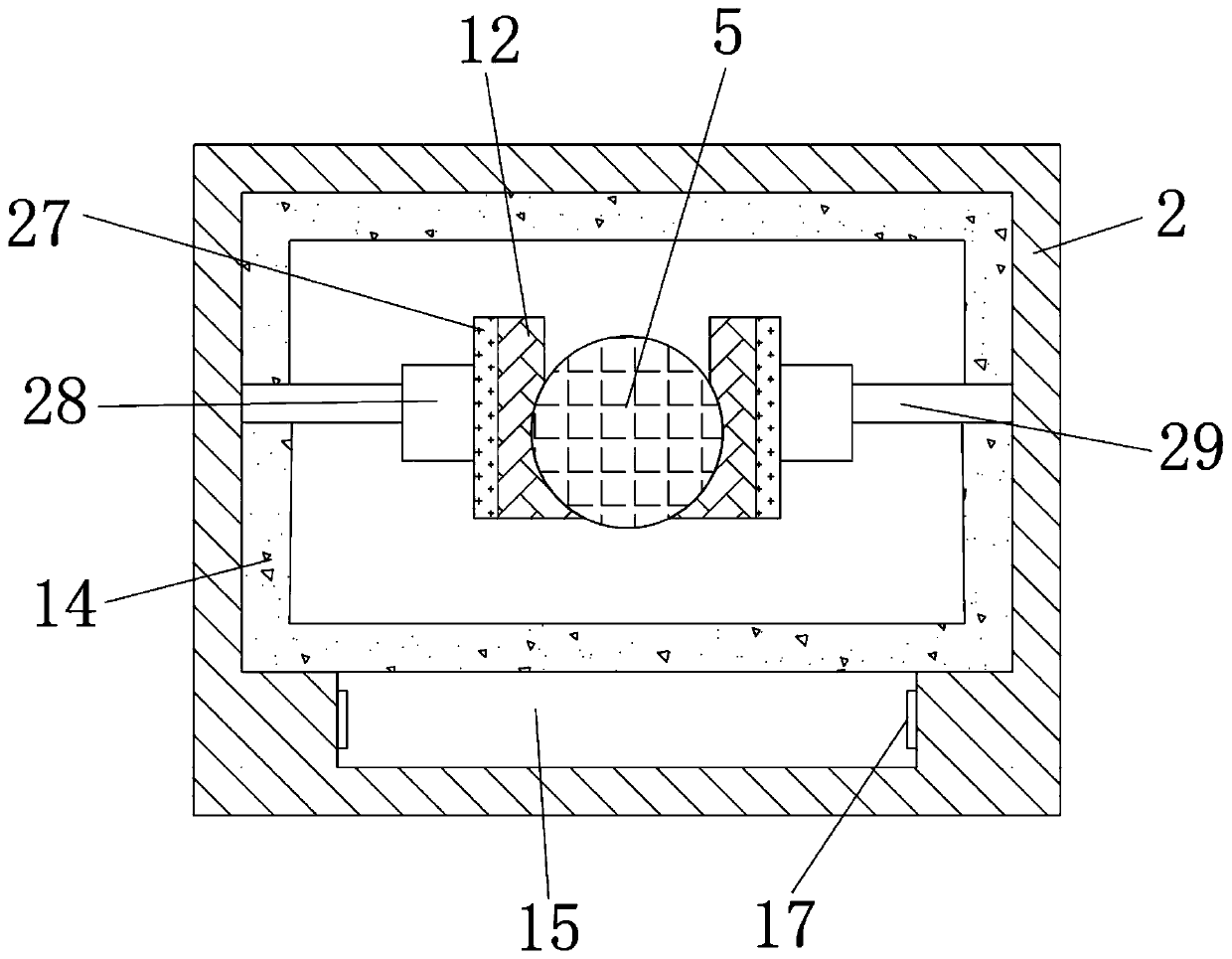 Heat treatment device for ultra-long aluminum alloy extruded profile