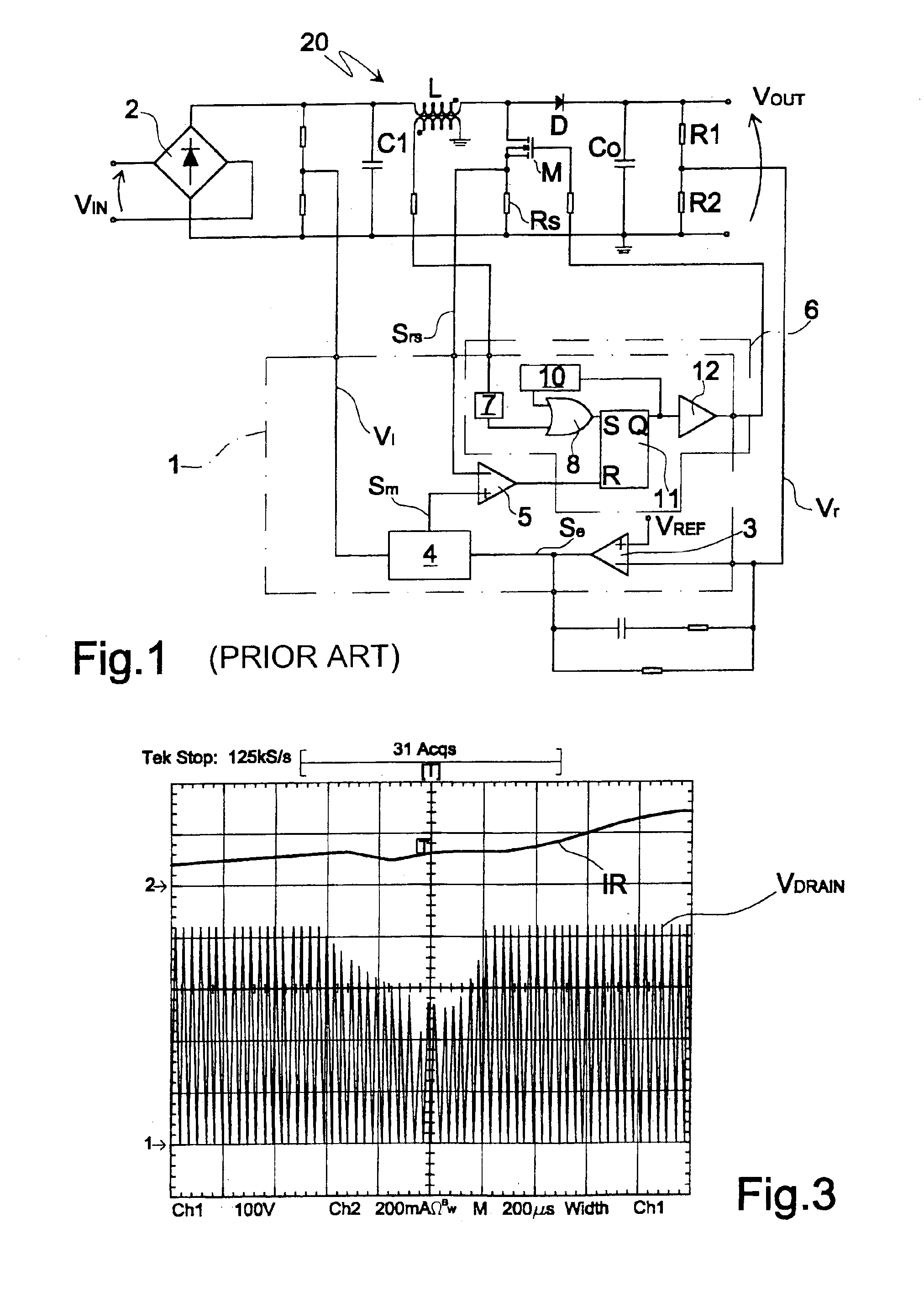 Device for the correction of the power factor in power supply units with forced switching operating in transition mode