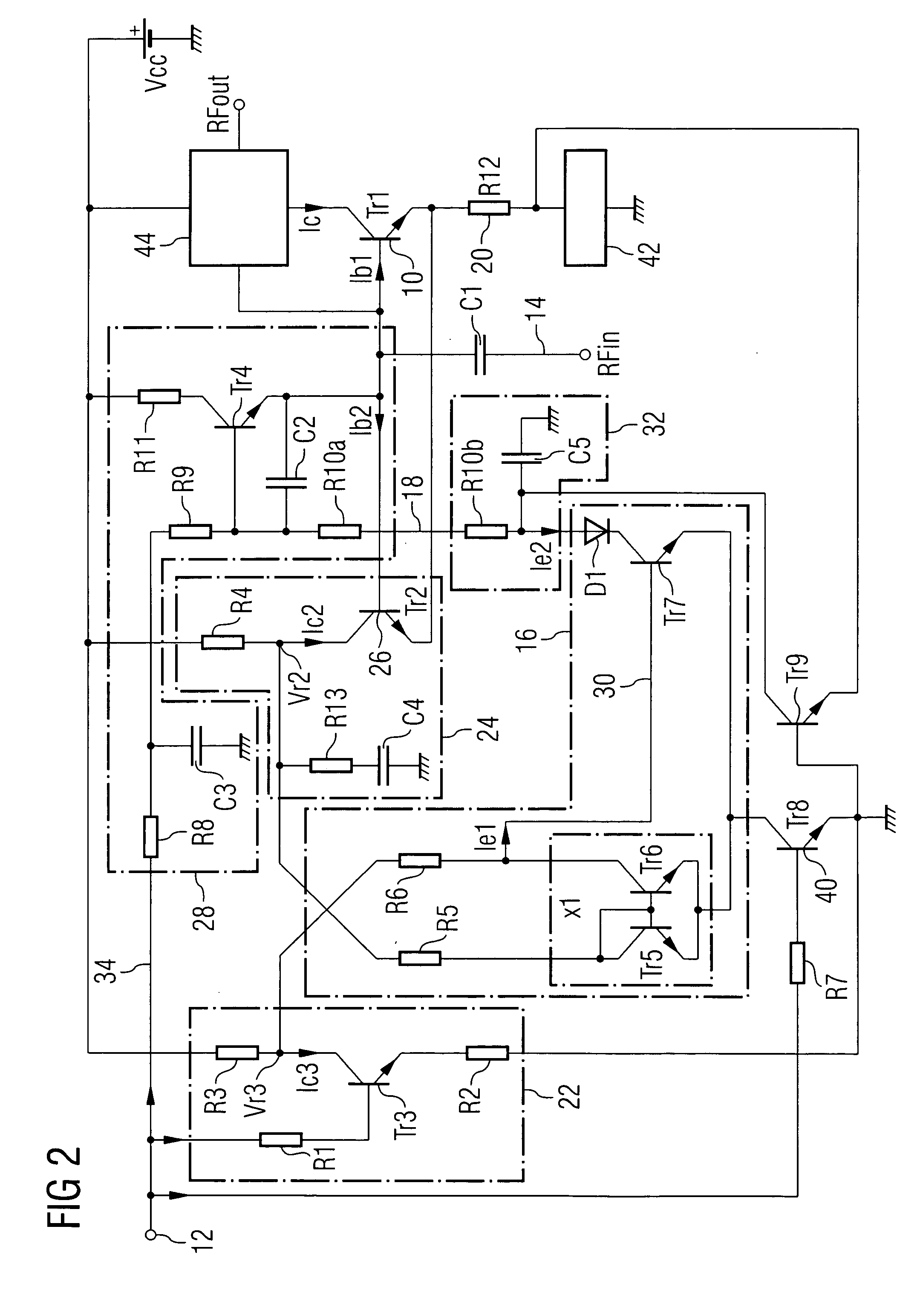 Bias circuit for a bipolar transistor