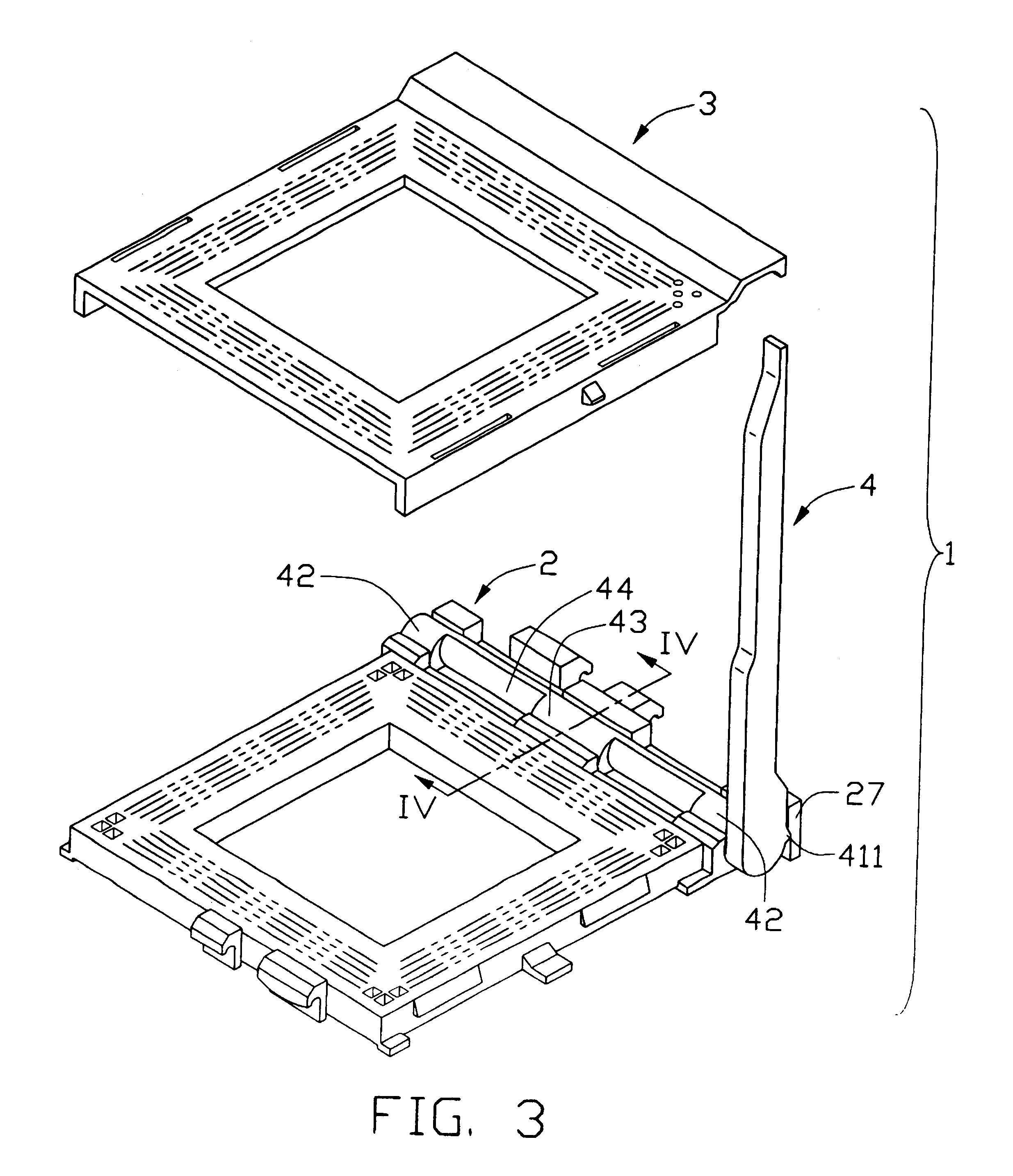 Electrical connector with operation lever positioning configuration