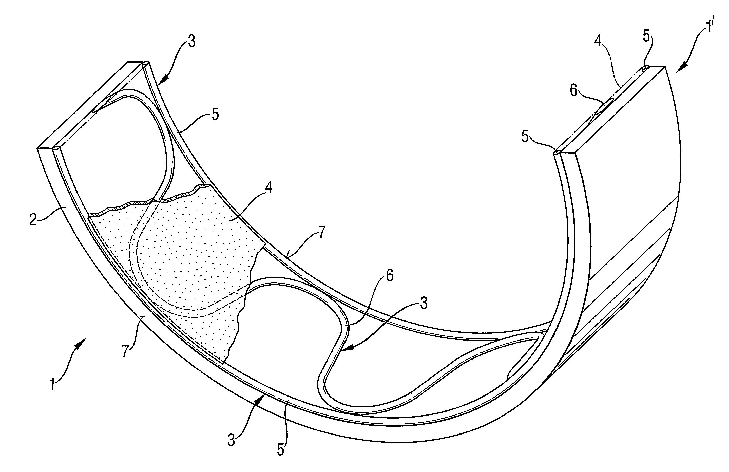 Sliding bearing element and method of producing