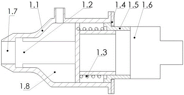 A leak detection detection head, condenser online leak detection device and its application