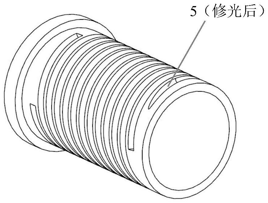 Machining method for machining large-lead large-pitch multi-head thread through three-axis linkage