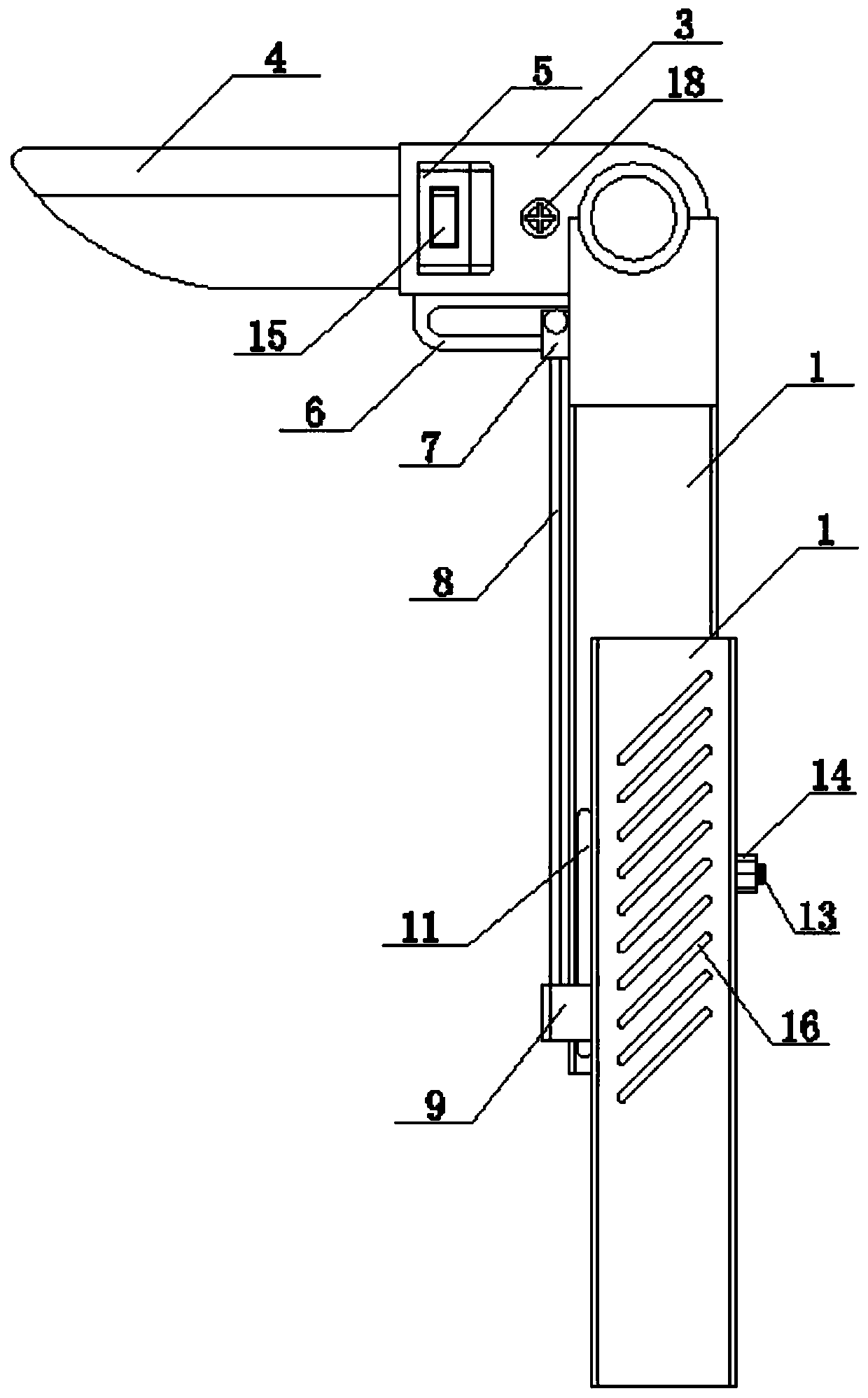 Appendix cutting scalpel for pediatric general surgery