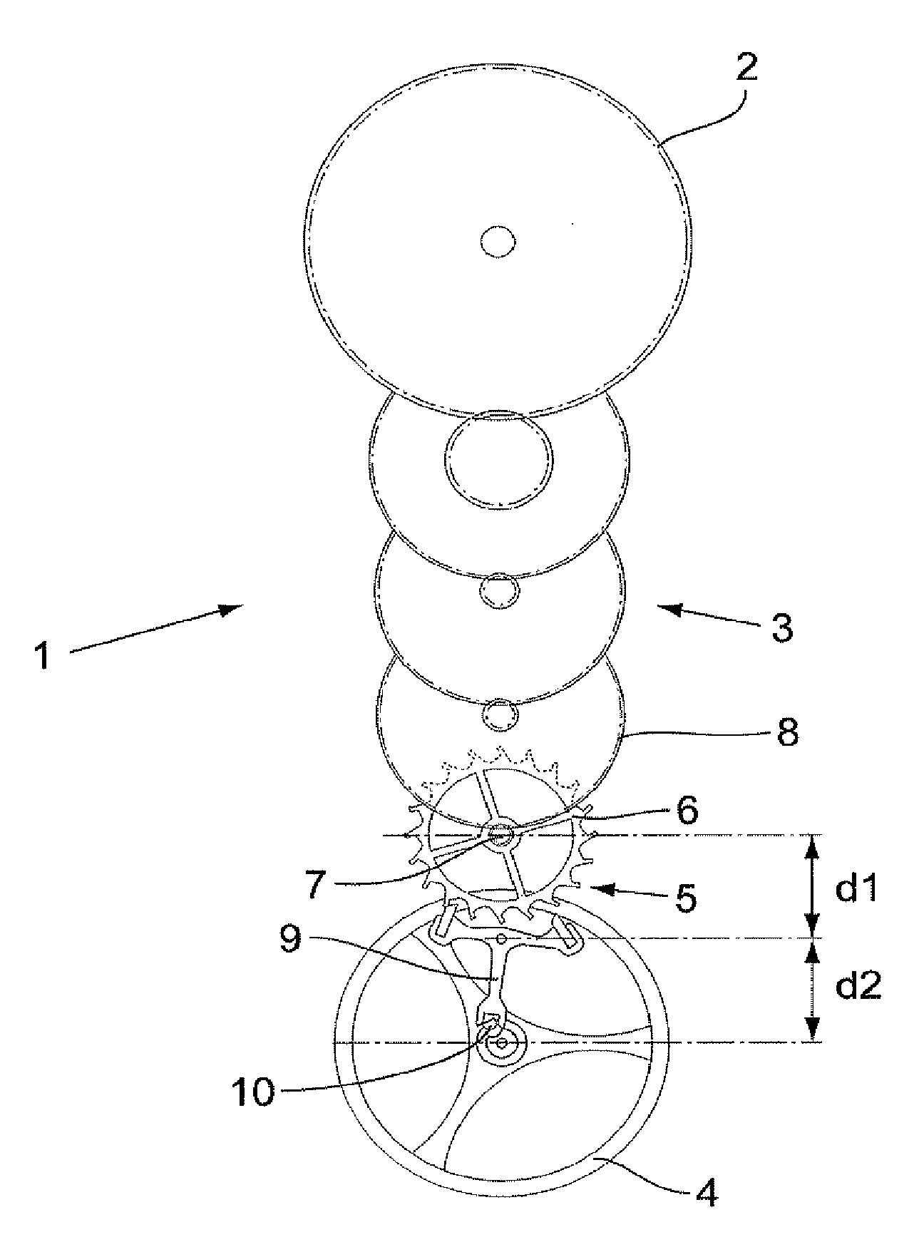 Horological movement comprising a high oscillation frequency regulating device