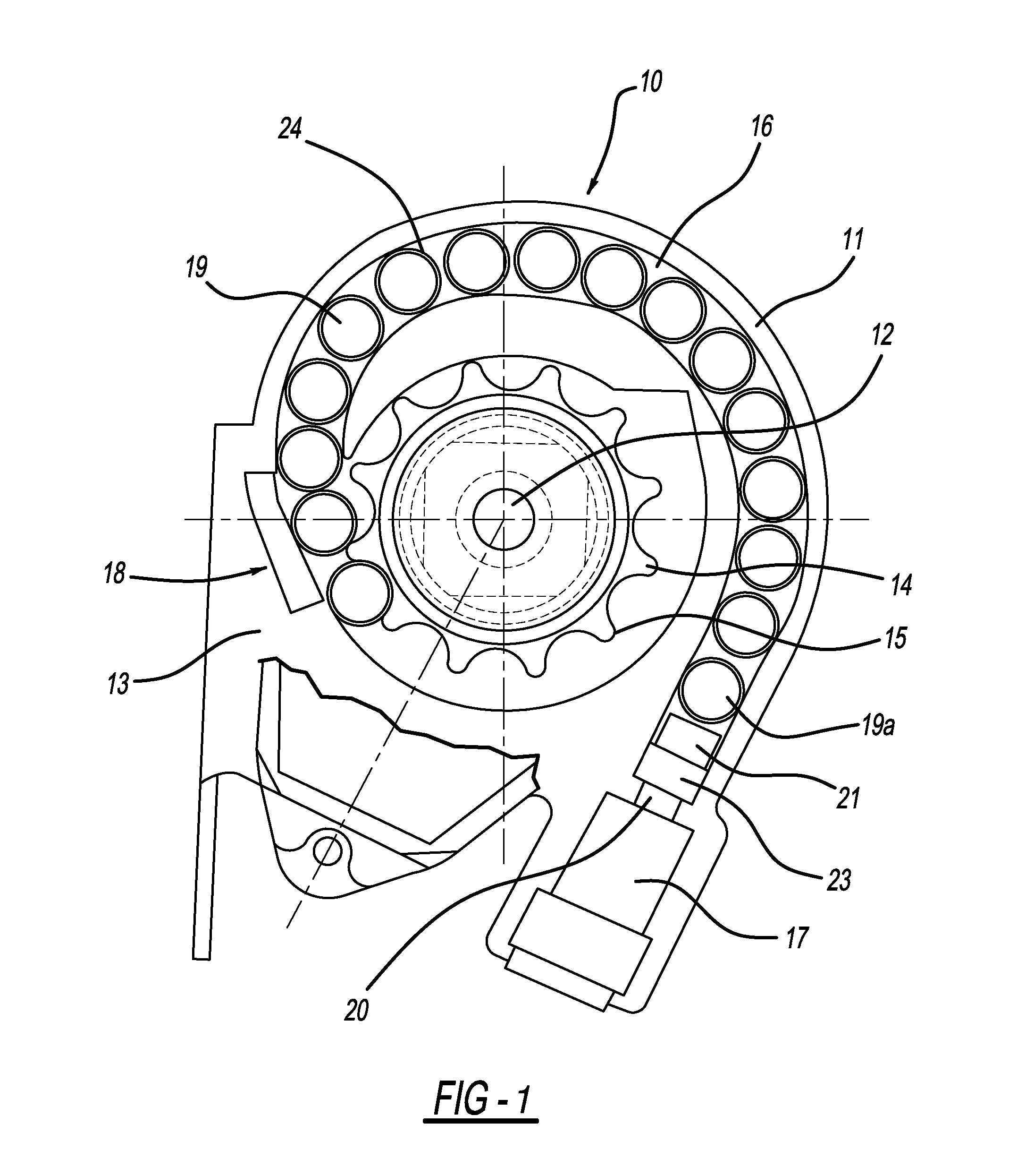 Pretensioning device for a safety belt