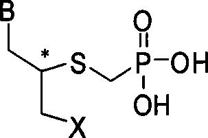 Sulfur-containing ring-free nucleosides phosphonate analogue and preparation method thereof