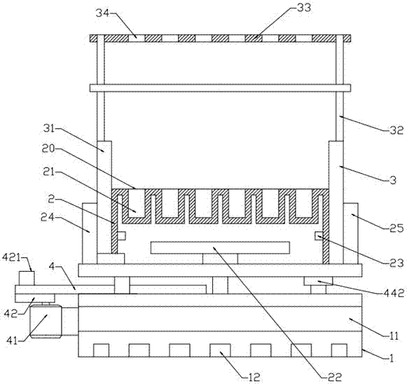 Adjustable anti-toppling heat preservation test tube rack for intelligent medical testing