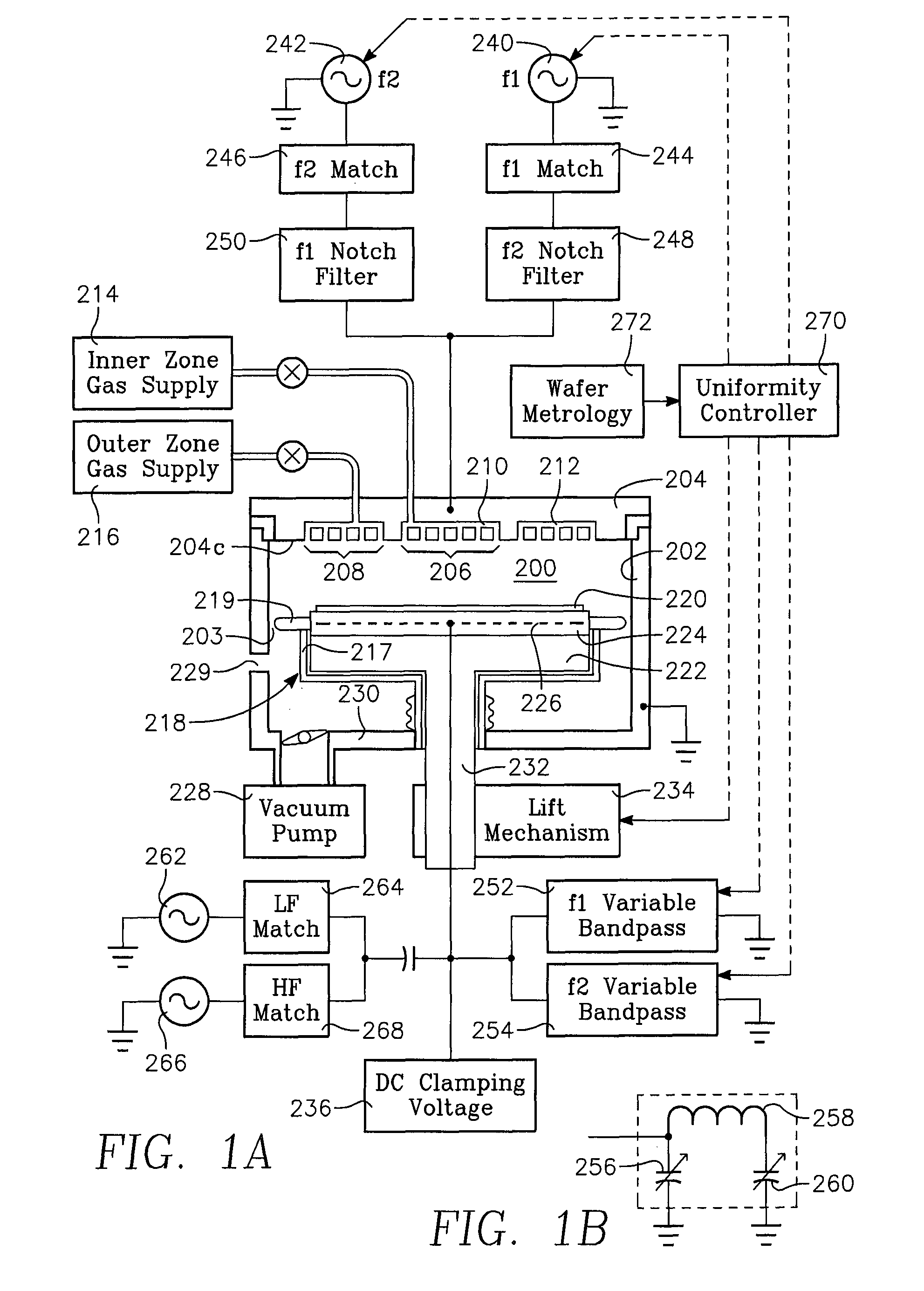 Method of processing a workpiece in a plasma reactor with variable height ground return path to control plasma ion density uniformity