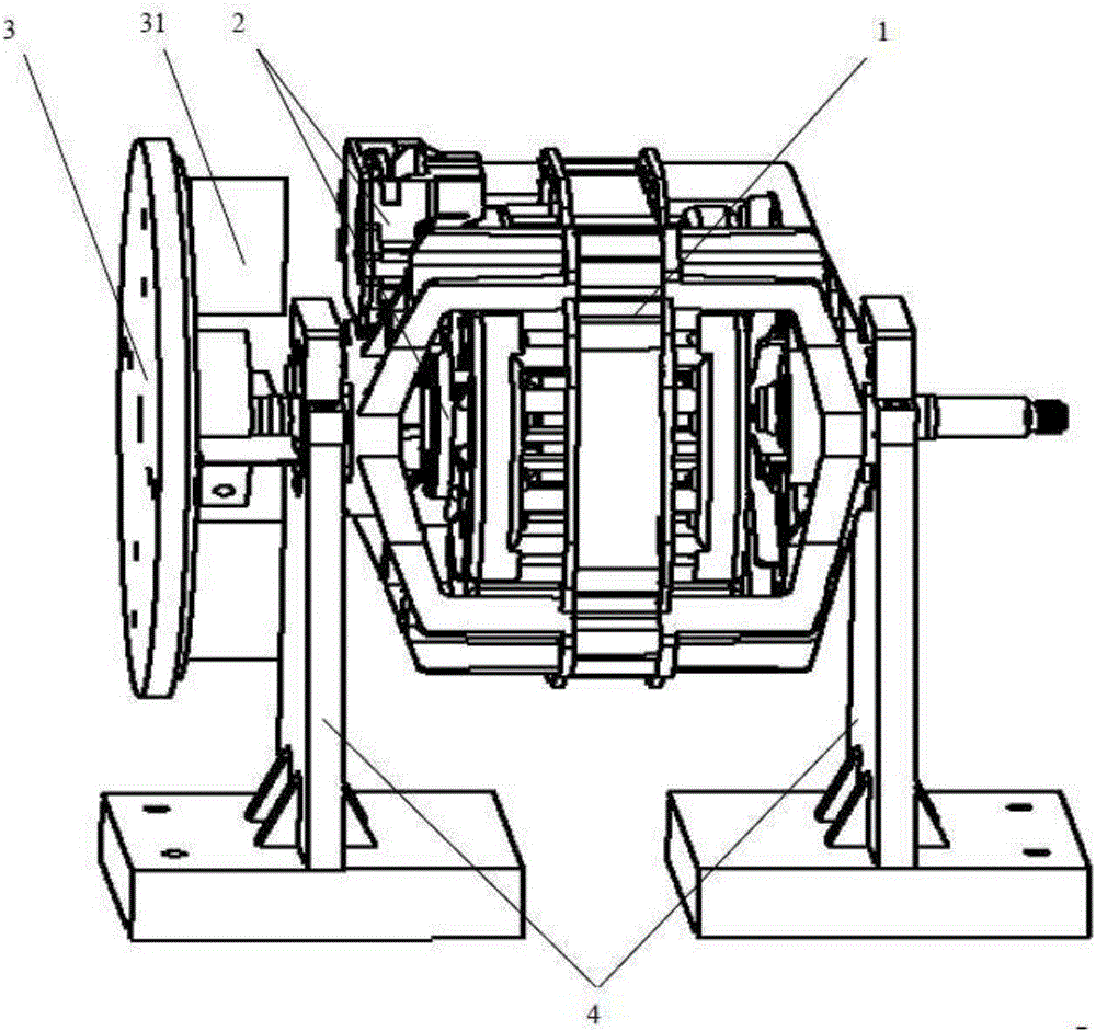 Motor centrifugal switch durability test device and test method