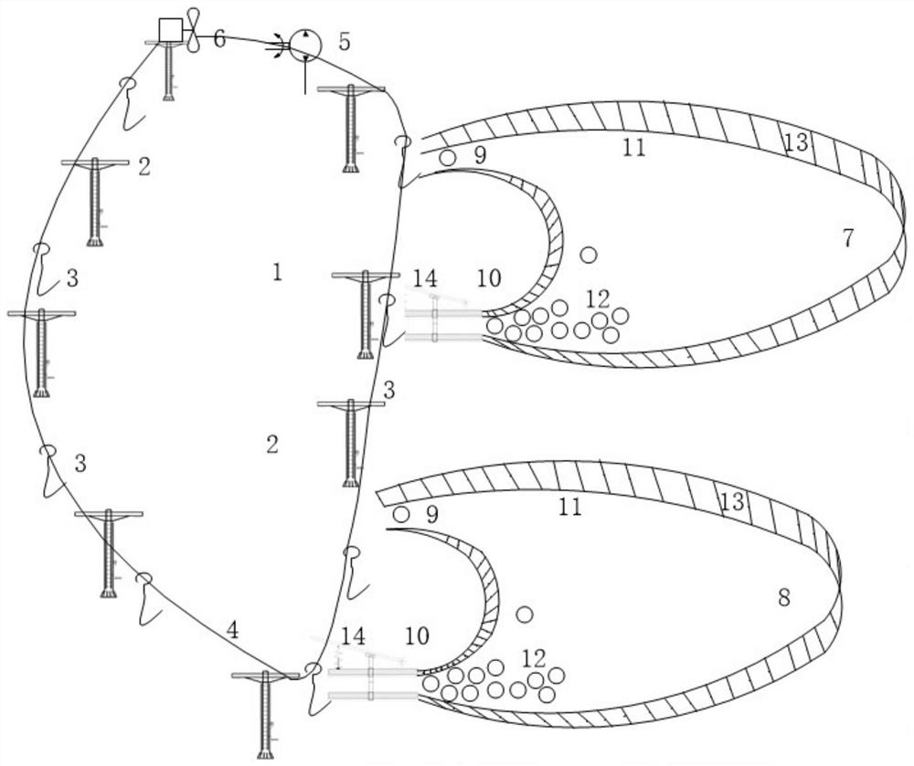 Gravity steel ball displacement type automatic energy storage power station and working method