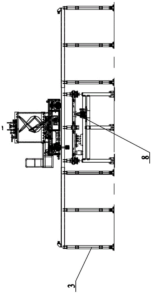 Transfer machine for offline trolley maintenance