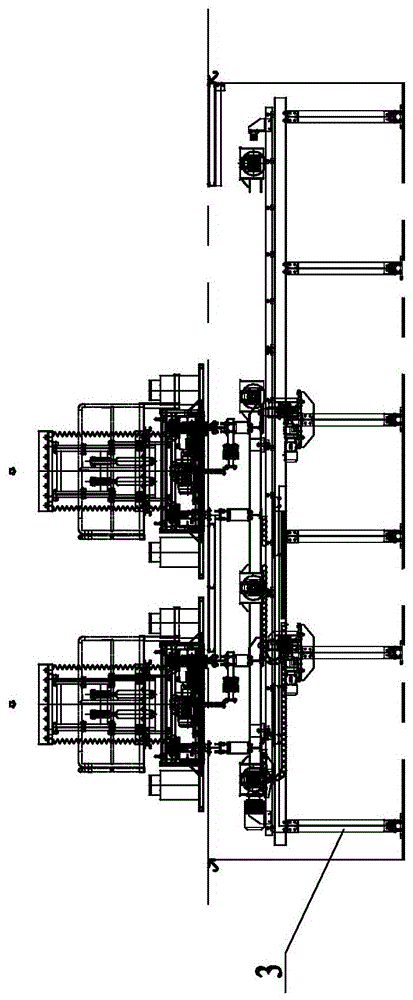 Transfer machine for offline trolley maintenance