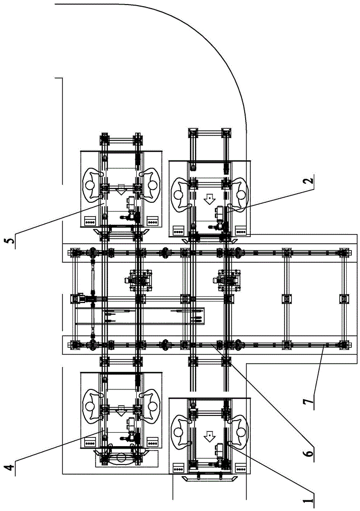 Transfer machine for offline trolley maintenance