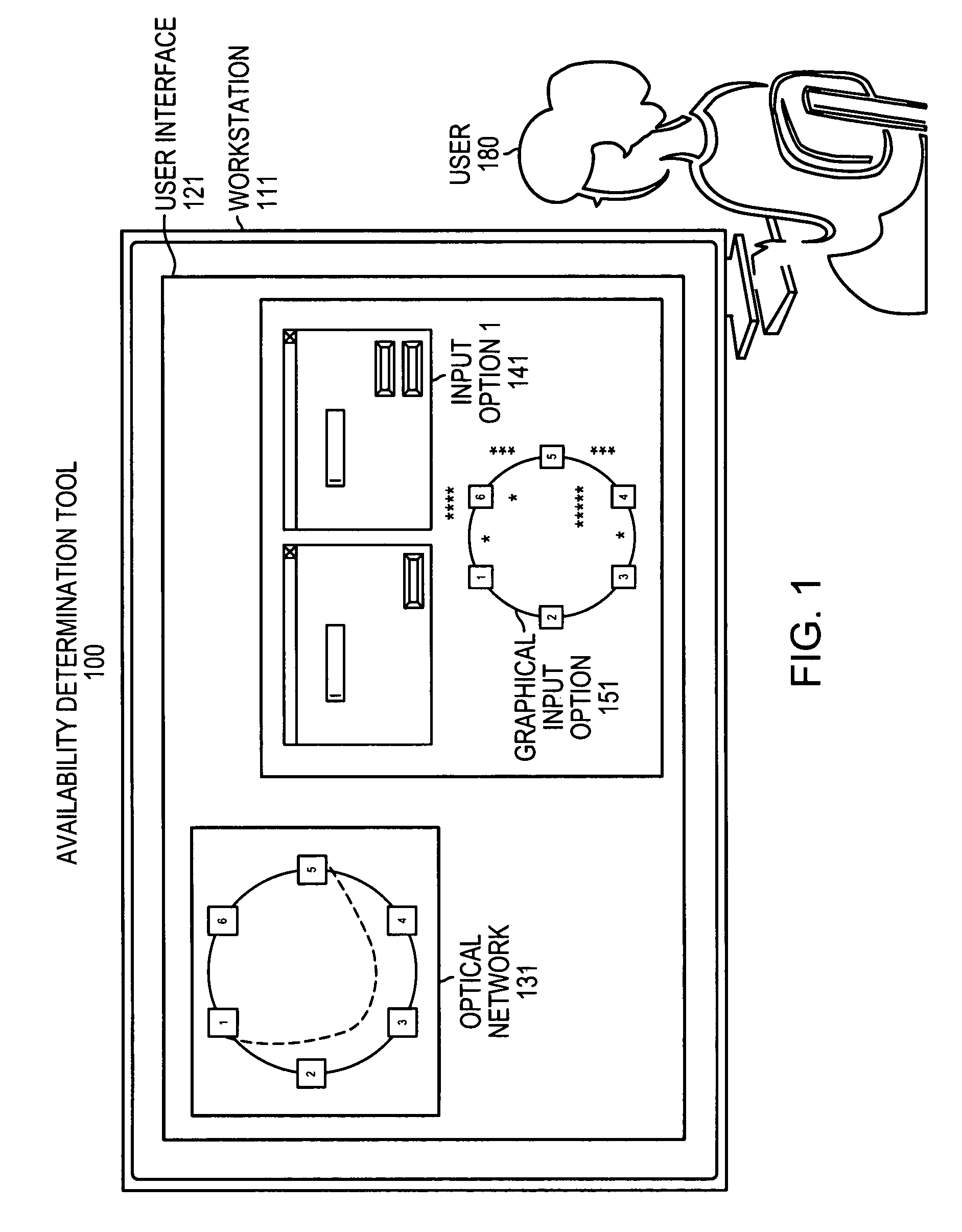 Method and apparatus for displaying and identifying available wavelength paths across a network