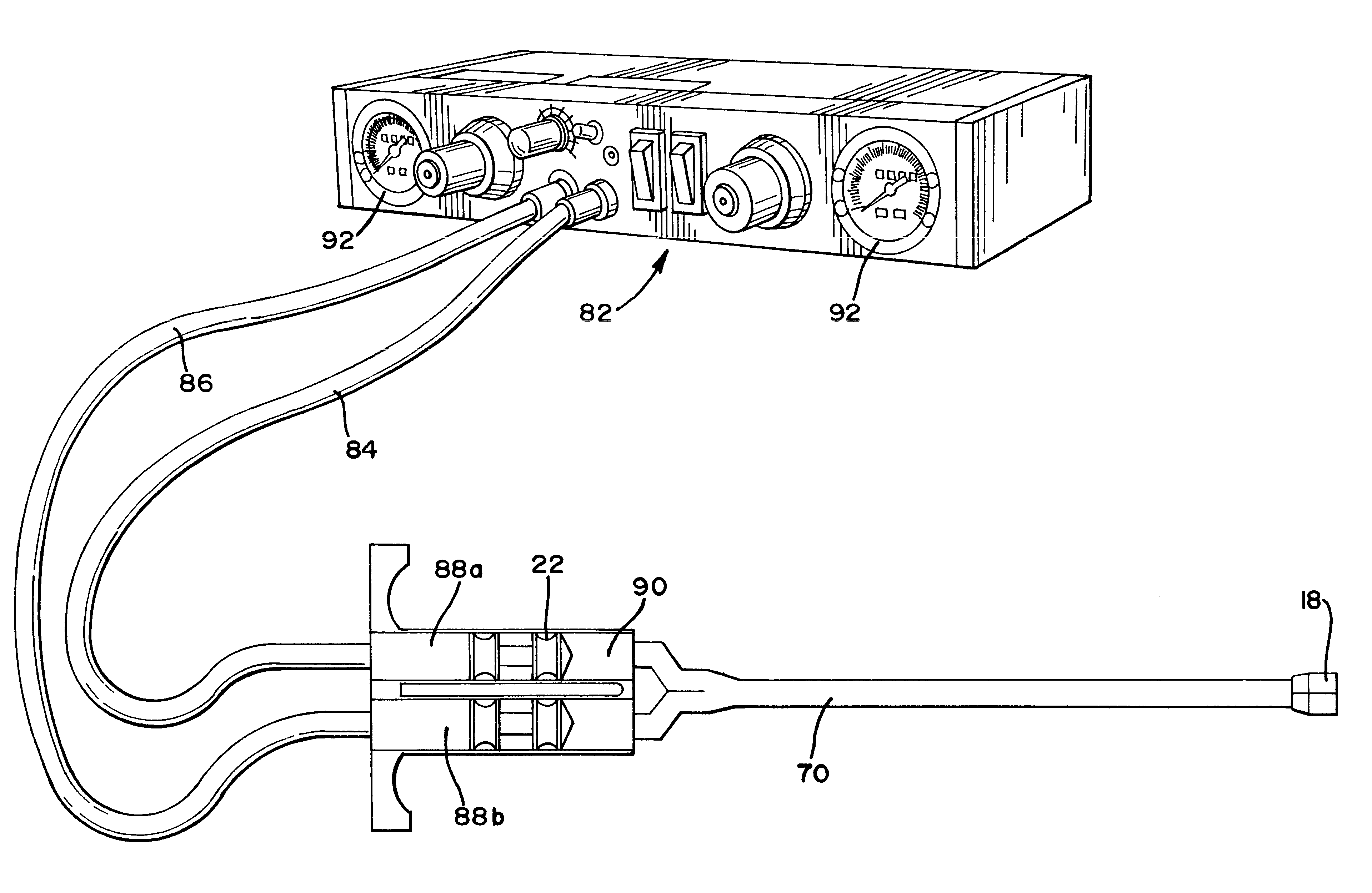 Fibrin delivery device and method for forming fibrin on a surface