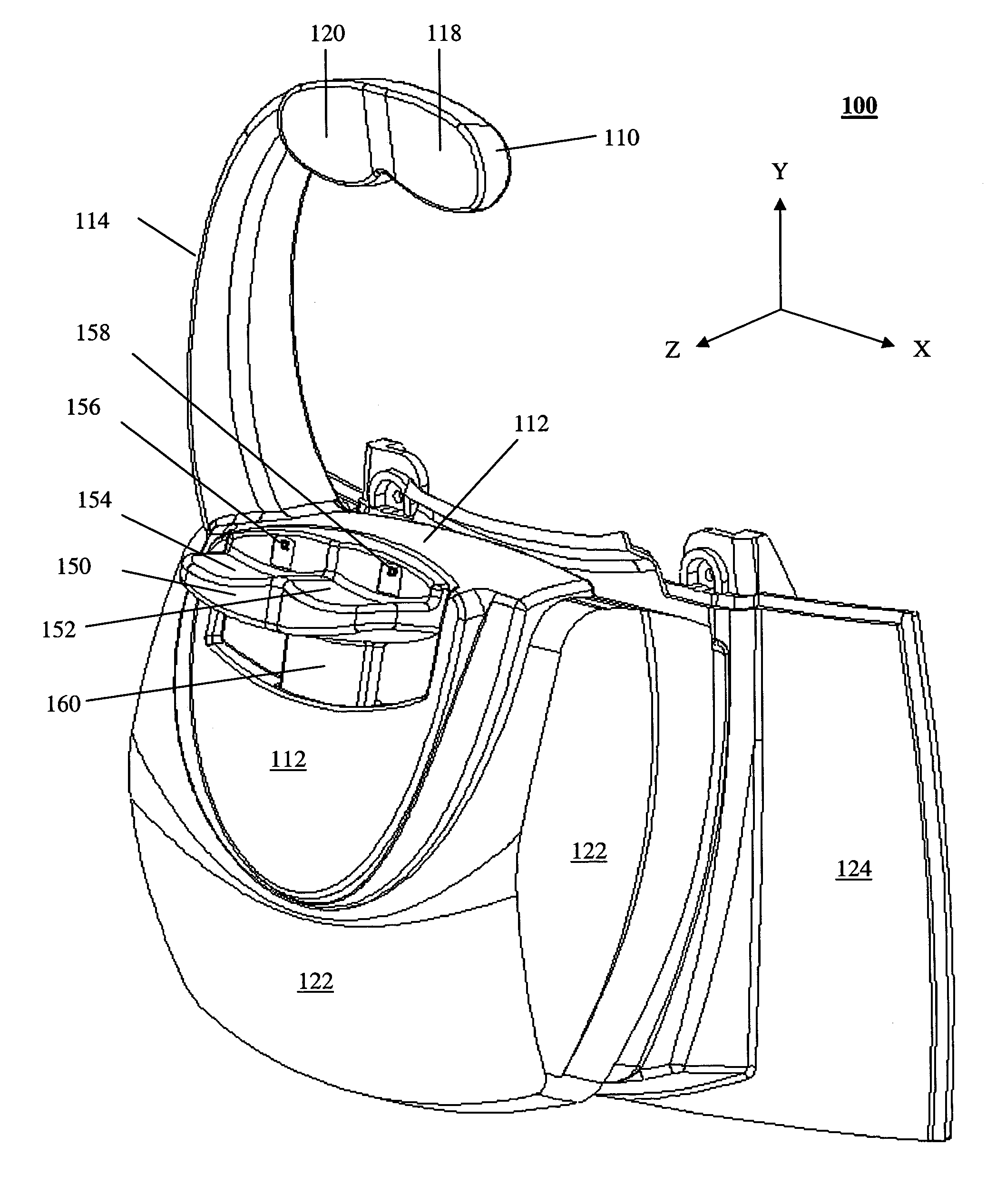 Motorized patient support for eye examination or treatment