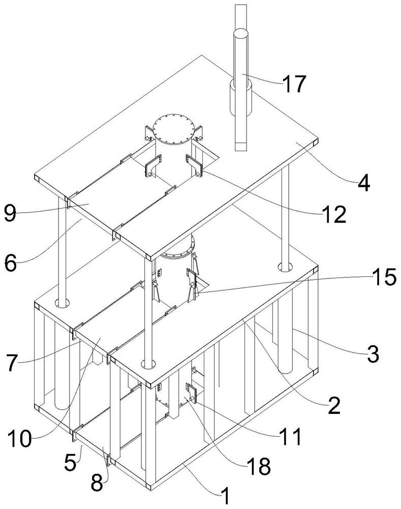 Climbing fixing device for building and operation method thereof