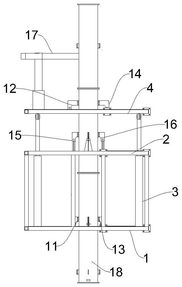 Climbing fixing device for building and operation method thereof