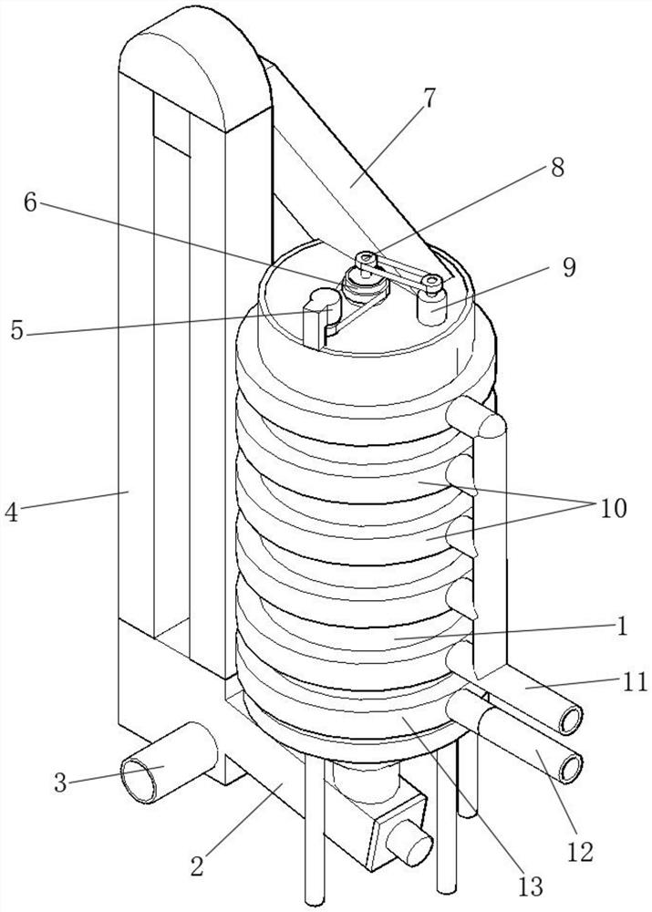 Internal circulation type grain drying equipment