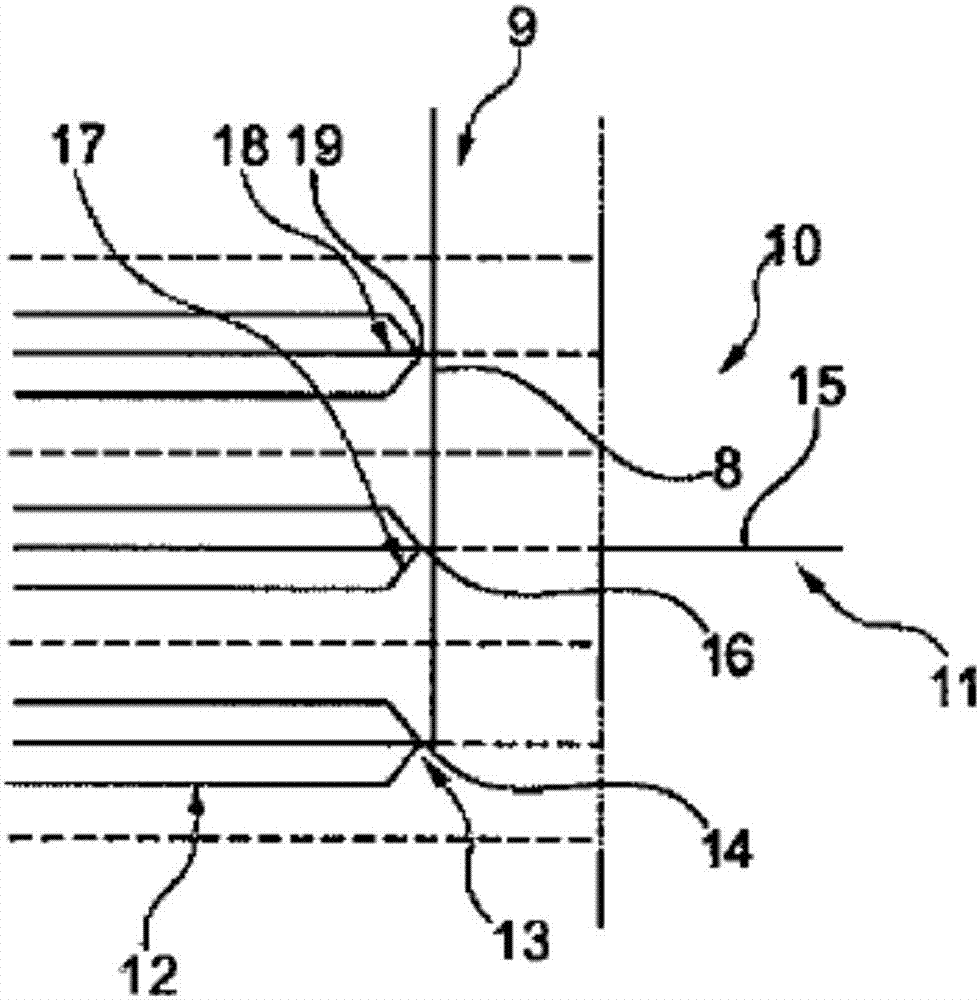 Blowing head, method for producing a blown film and blown film installation